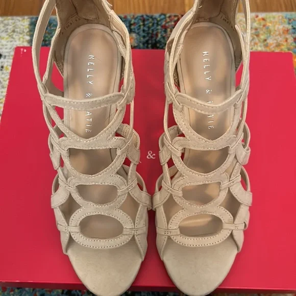 Kelly & Katie Bone Back Zip Stilettos - Picture 3 of 4